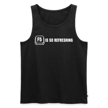 Programmierer Informatiker Admin - Männer Premium Bio Tank Top - Schwarz - Vorne - AI Model Male 178 light (178cm)