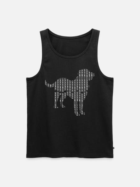 Computer Scientist Dog Admin Programmer - Men's Premium Organic Tank Top - black