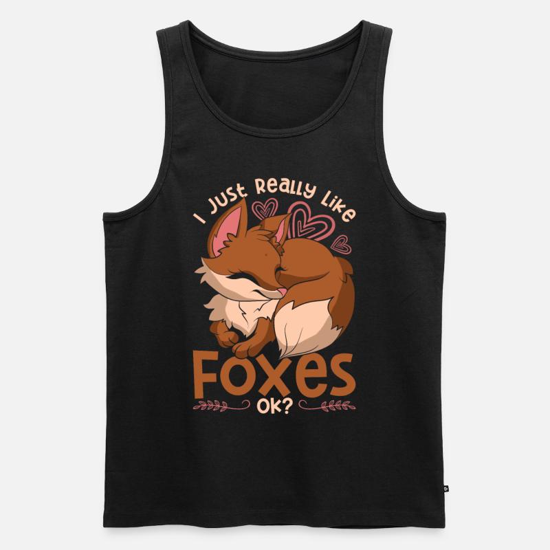 Fuchs - Männer Premium Bio Tank Top - Schwarz