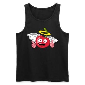 Cherries Angel Halo Cherry - Men's Premium Organic Tank Top - black - Front - AI Model Male 178 light (178cm)