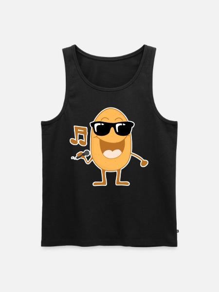 Singing Potato Music Potatoes - Men's Premium Organic Tank Top - black