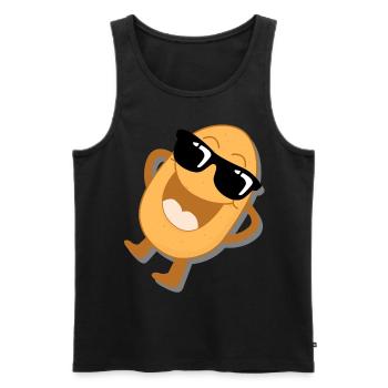 Potato Sunglasses Potatoes - Men's Premium Organic Tank Top - black - Front - Michal (187cm)