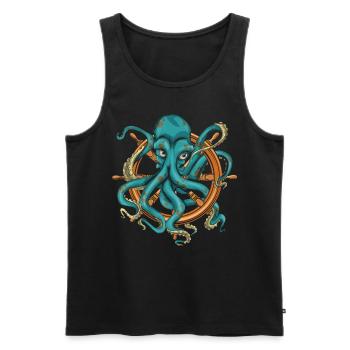 Ocean Animal Octopus Sea Animal Gift Octopus - Débardeur bio Premium Homme - noir - Devant - Michal (187cm)