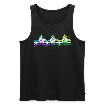 Rudersport Kanu Ruderboot Ruderer Rudern - Männer Premium Bio Tank Top - Schwarz - Vorne - AI Model Male 178 light (178cm)