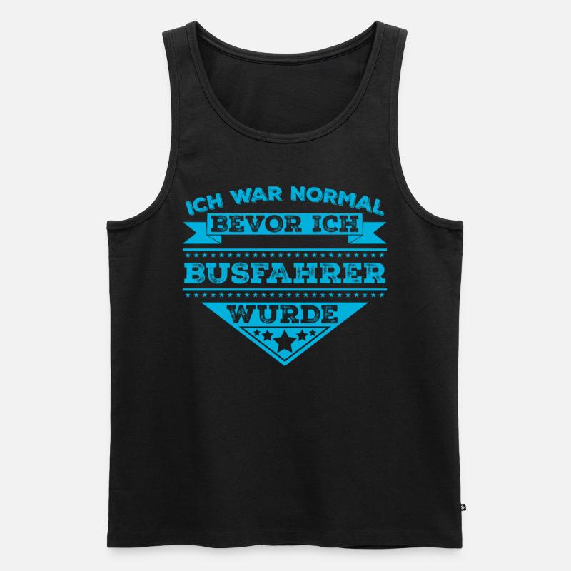 Linienbus Busfahrer Bus - Männer Premium Bio Tank Top - Schwarz