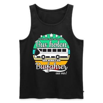 Linienbus Bus Busfahrer - Männer Premium Bio Tank Top - Schwarz - Vorne - AI Model Male 178 light (178cm)
