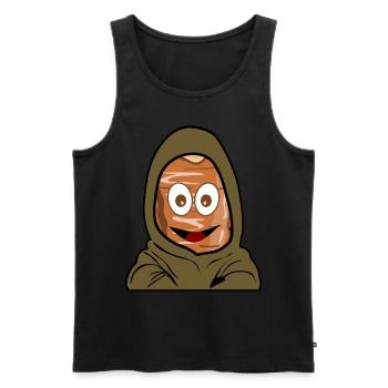 Doner kebab kebab - Débardeur bio Premium Homme - noir - Devant - AI Model Male 178 light (178cm)