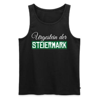 Steiermark - Männer Premium Bio Tank Top - Schwarz - Vorne - Michal (187cm)