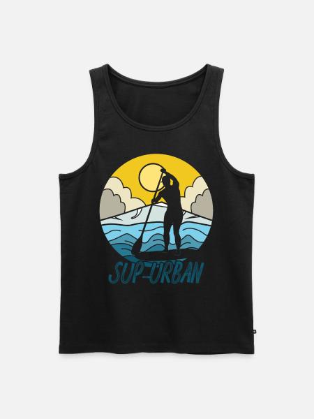 SUP board - Men's Premium Organic Tank Top - black