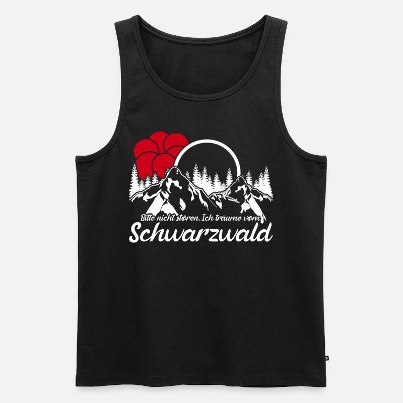 Schwarzwald Urlaub - Männer Premium Bio Tank Top - Schwarz