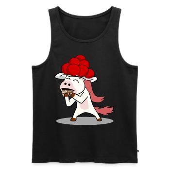 Schwarzwald - Männer Premium Bio Tank Top - Schwarz - Vorne - Michal (187cm)