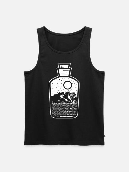 Zugspitze Bergwanderung - Männer Premium Bio Tank Top - Schwarz