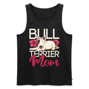 Dog Mom Pet Mother’s Day Gift Bull Terrier - Débardeur bio Premium Homme - noir - Devant - Michal (187cm)