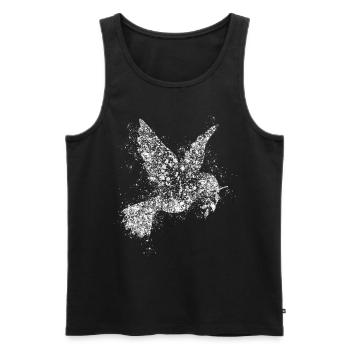 Peace Sympol Dove of Peace - Men's Premium Organic Tank Top - black - Front - AI Model Male 178 light (178cm)