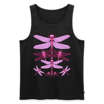 Insect Lover Animal Insect Gift Libellule - Débardeur bio Premium Homme - noir - Devant - AI Model Male 178 light (178cm)