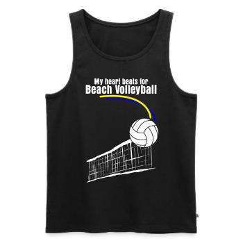 Beach Volleyball Joke Volleyball Net - Débardeur bio Premium Homme - noir - Devant - Michal (187cm)