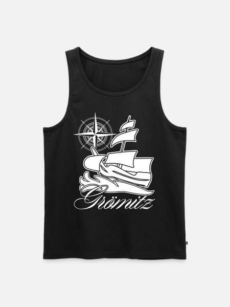 Grömitz Segeln - Männer Premium Bio Tank Top - Schwarz