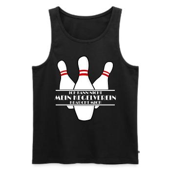 Kegeln Kegler Kegelverein - Männer Premium Bio Tank Top - Schwarz - Vorne - Michal (187cm)