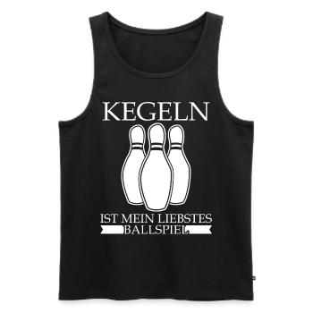 Kegeln Bowling Kegler Kegelverein - Männer Premium Bio Tank Top - Schwarz - Vorne - Michal (187cm)
