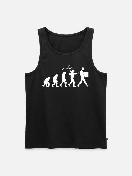 Parcel deliverer, postman, parcel carrier - Men's Premium Organic Tank Top - black