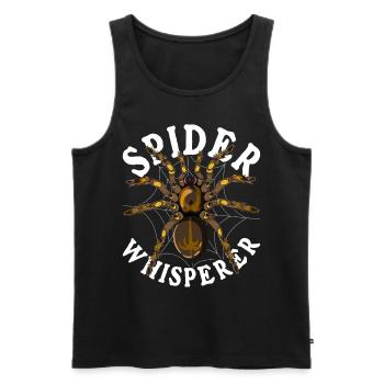 Tarentules Whisperer Arachnide Cadeau Araignée - Débardeur bio Premium Homme - noir - Devant - AI Model Male 178 light (178cm)