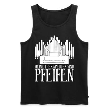 Organist Orgel Pfeifen Orgelspieler - Männer Premium Bio Tank Top - Schwarz - Vorne - Michal (187cm)