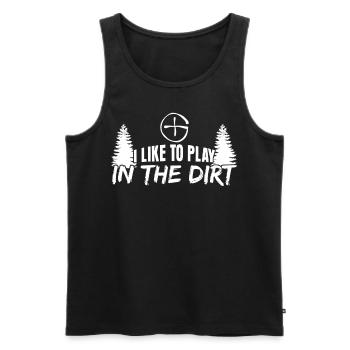 Geocacher Schatzsuche Cache Geocache - Männer Premium Bio Tank Top - Schwarz - Vorne - AI Model Male 178 light (178cm)