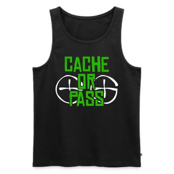 Geocacher Chasse au trésor Jogue Geocache - Débardeur bio Premium Homme - noir - Devant - Michal (187cm)