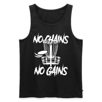 Disc golf Frisbee Discgolf - Men's Premium Organic Tank Top - black - Front - Michal (187cm)