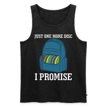 Disc golf backpack Disc golf Frisbee - Men's Premium Organic Tank Top - black - Front - Michal (187cm)