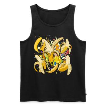 Dabbing Fruit Fruit Gift Dab Bananas - Débardeur bio Premium Homme - noir - Devant - Michal (187cm)