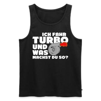 Turbolader Tuner Werkstatt Tuning - Männer Premium Bio Tank Top - Schwarz - Vorne - Michal (187cm)