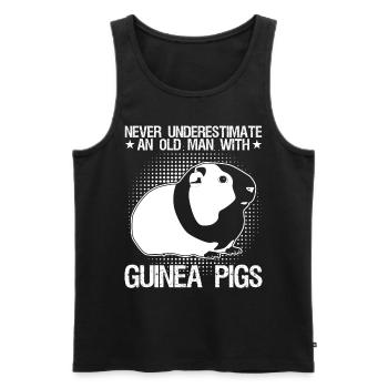 Guinea Pig Guinea Pigs - Männer Premium Bio Tank Top - Schwarz - Vorne - AI Model Male 178 light (178cm)