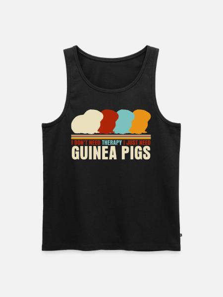 Meerschweinchen Retro Cochons d’Inde - Débardeur bio Premium Homme - noir