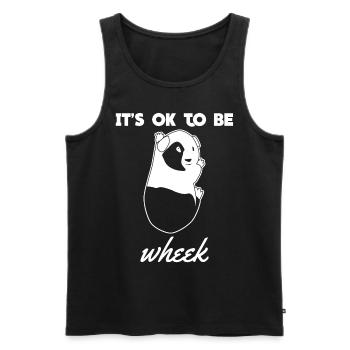 Guinea Pigs Wheek - Men's Premium Organic Tank Top - black - Front - Michal (187cm)