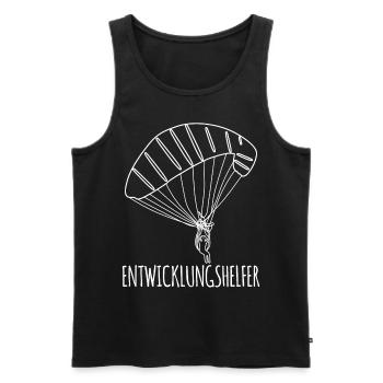 Gleitsegeln Paragliding Paraglider - Männer Premium Bio Tank Top - Schwarz - Vorne - Michal (187cm)