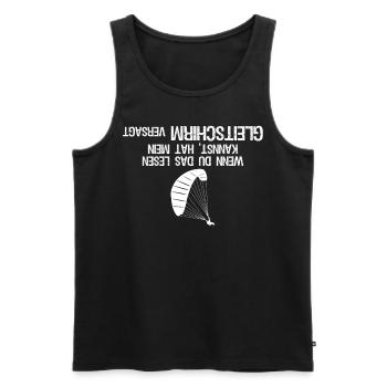 Gleitsegeln Paraglider Witz Paragliding - Männer Premium Bio Tank Top - Schwarz - Vorne - Michal (187cm)