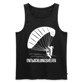 Paraglider Gleitsegeln Paragliding - Männer Premium Bio Tank Top - Schwarz - Vorne - Michal (187cm)