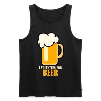 Bier Witz Craft Beer Bierbrauer Brauerei - Männer Premium Bio Tank Top - Schwarz - Vorne - AI Model Male 178 light (178cm)