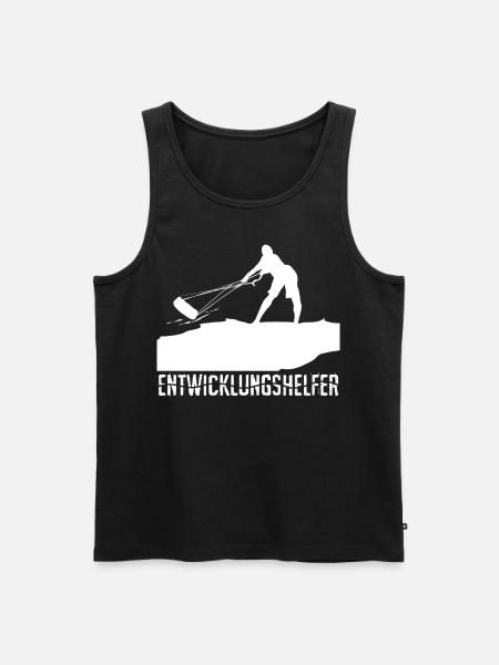 Kitesurfen verhedderte Leinen - Männer Premium Bio Tank Top - Schwarz