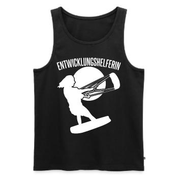 Kitesurfen verhedderte Leinen Kitesurfer - Männer Premium Bio Tank Top - Schwarz - Vorne - Michal (187cm)