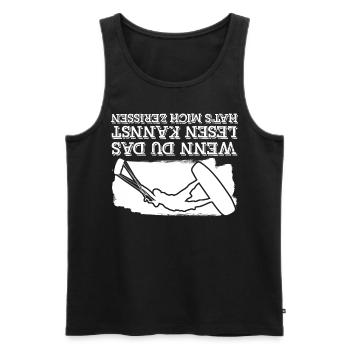 Kitesurfer Kitesurfen Kiteboarder - Männer Premium Bio Tank Top - Schwarz - Vorne - Michal (187cm)