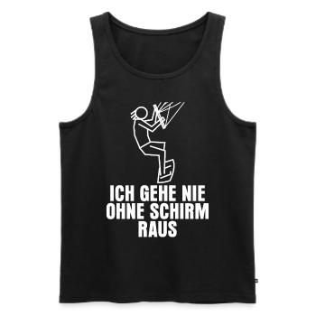 Kitesurfer Spruch Kitesurfen Kiteboarder - Männer Premium Bio Tank Top - Schwarz - Vorne - Michal (187cm)