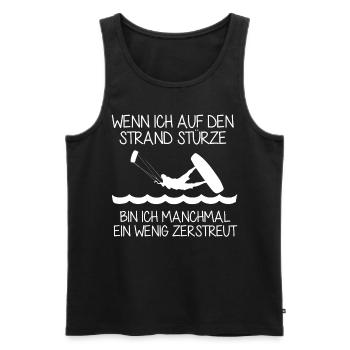 Kitesurfer Kitesurfen Witz Kiteboarder - Männer Premium Bio Tank Top - Schwarz - Vorne - Michal (187cm)