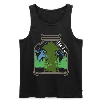 Eifel Eifeler Eifler Aussichtsturm - Männer Premium Bio Tank Top - Schwarz - Vorne - AI Model Male 178 light (178cm)