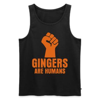Rote Haare Spruch Rothaarig Rotschopf - Männer Premium Bio Tank Top - Schwarz - Vorne - AI Model Male 178 light (178cm)