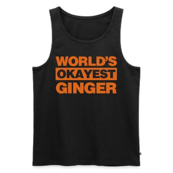 Rote Haare lustig Rothaarig Rotschopf - Männer Premium Bio Tank Top - Schwarz - Vorne - AI Model Male 178 light (178cm)