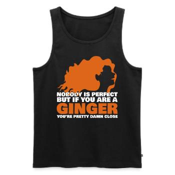 Rothaarig Spruch Rotschopf Rote Haare - Männer Premium Bio Tank Top - Schwarz - Vorne - AI Model Male 178 light (178cm)