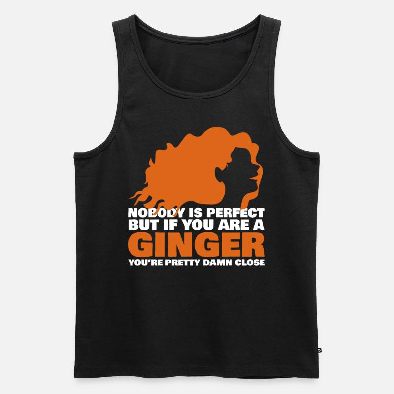 Rothaarig Spruch Rotschopf Rote Haare - Männer Premium Bio Tank Top - Schwarz
