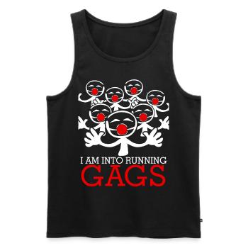 BDSM Spruch - Männer Premium Bio Tank Top - Schwarz - Vorne - Michal (187cm)